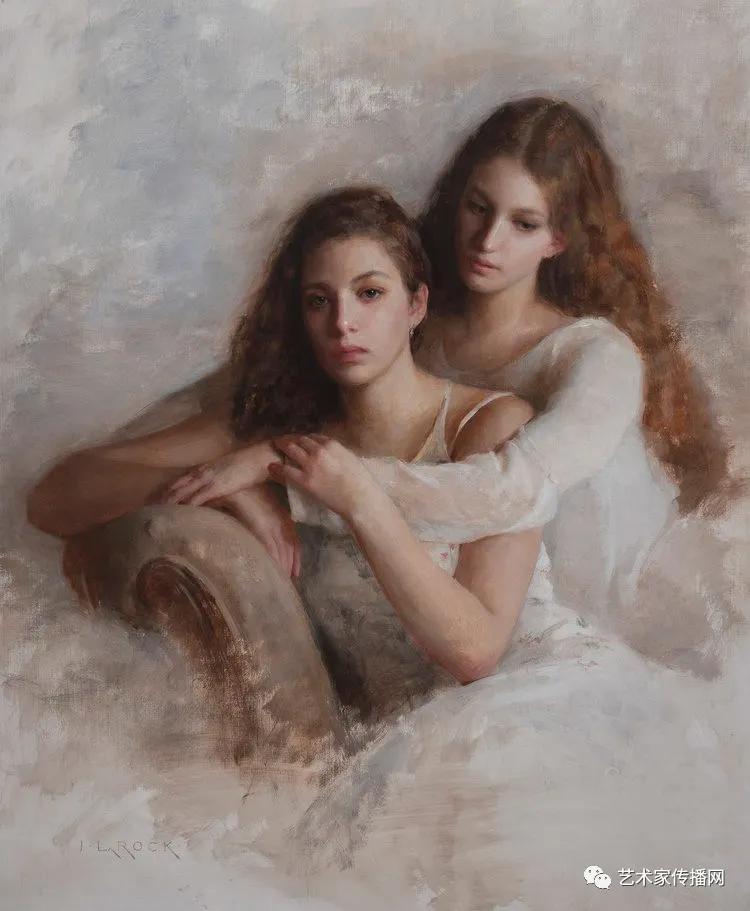 美国写实油画大师作品欣赏,写实油画中国女肖像脸部调色技巧