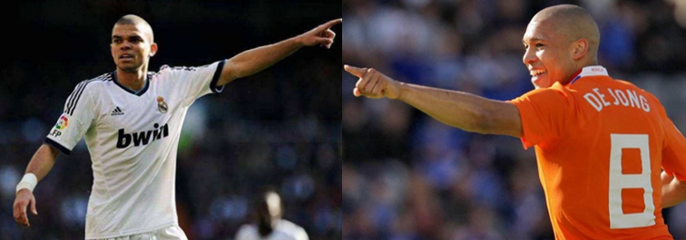 佩佩和德容同框时刻,佩佩德容会晤