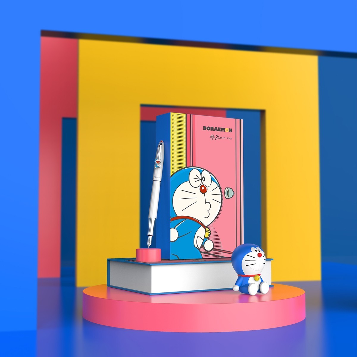 毕加索哆啦a梦联名钢笔,哆啦a梦毕加索限定钢笔
