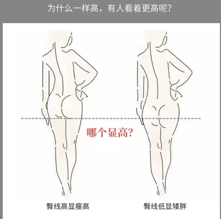 明明不矮为什么看起来腿又短又瘦,明明身高不高但有人觉得很高