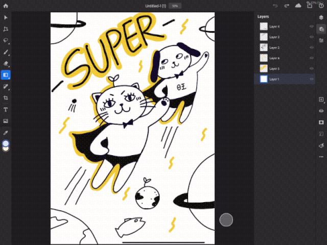 ipad版ps有哪些功能,ipad版ps界面不一样