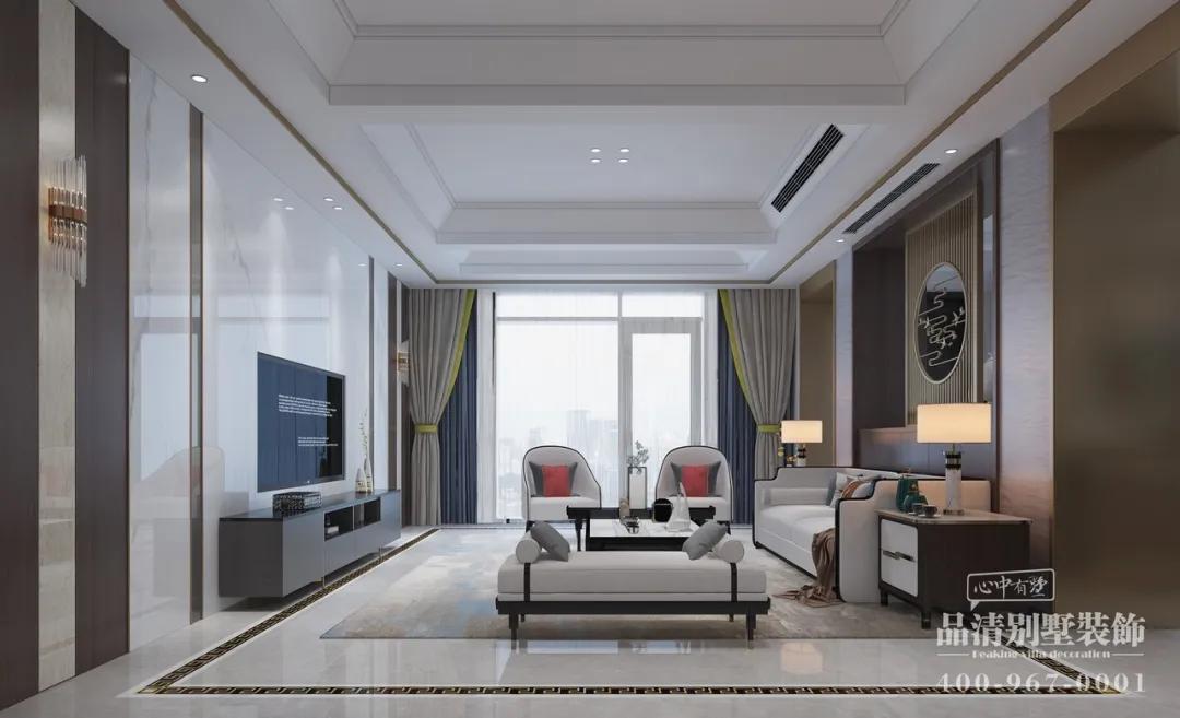 常州别墅装饰｜350㎡新中式守护内心的那一寸的宁静