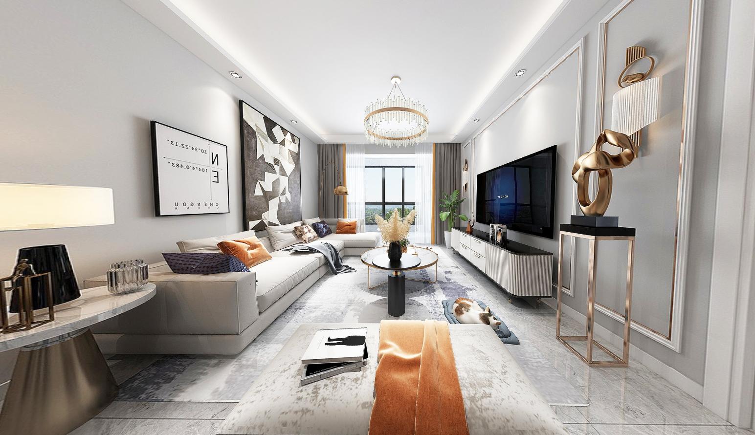 天中国际装修风格,驻马店市天中国际100平装修