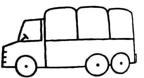 7-10岁汽车简笔画,小朋友画汽车简笔画大全