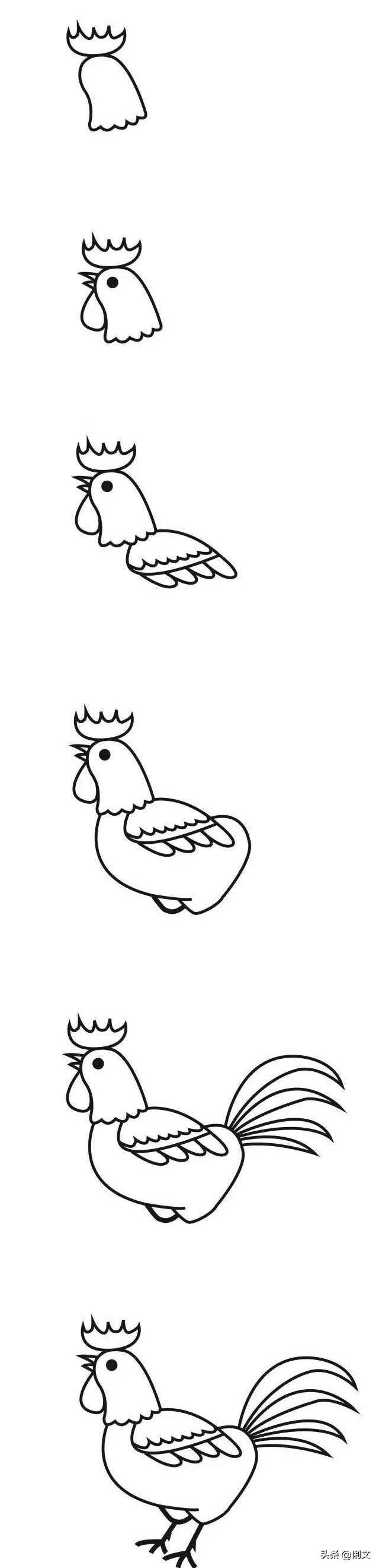 100个简笔画小动物超简单一年级,简笔画小动物100种可爱表情包