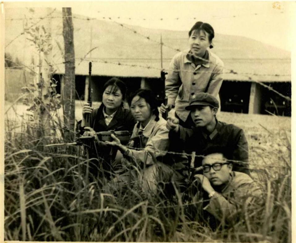 65式军装军训老照片,三十年前新兵军训老照片