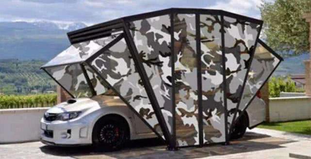 露天折叠车库,小区可移动折叠式车库