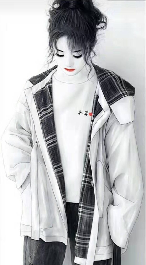 让人眼前一亮的黑白头像,拿图吱一声照片