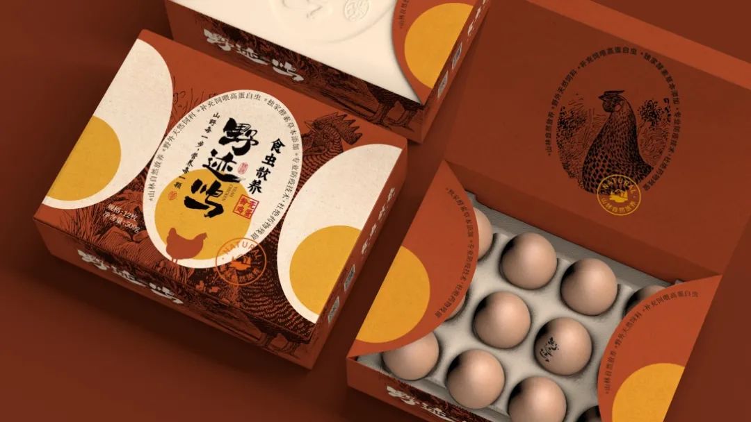 鸡蛋包装盒设计图解,鸡蛋包装整体美观