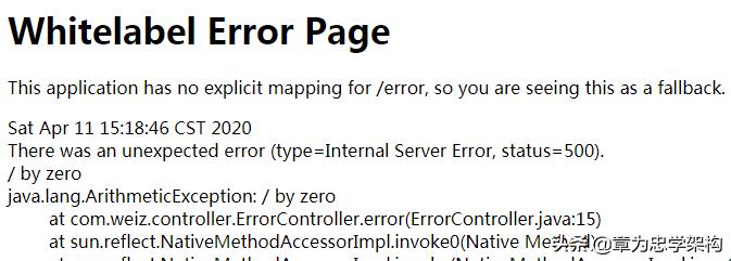 pringBoot入门系列（十一）实现统一异常处理，就这么简单