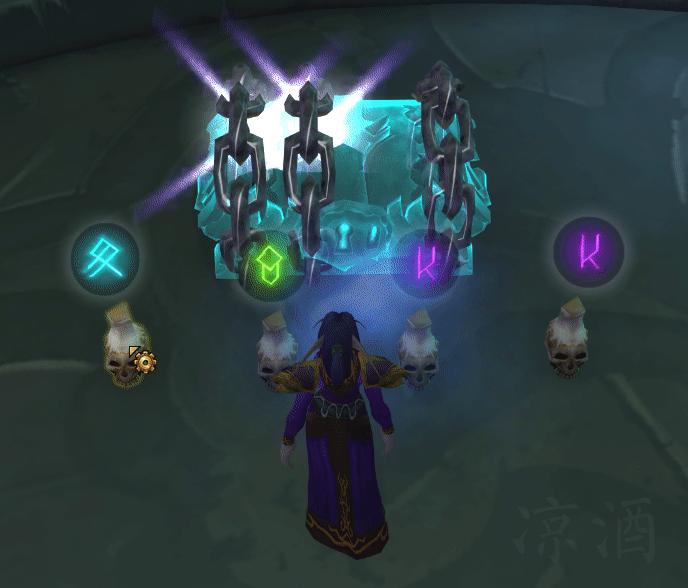 魔兽世界爬塔寻路装置,罪魂之塔符文锁住的宝箱