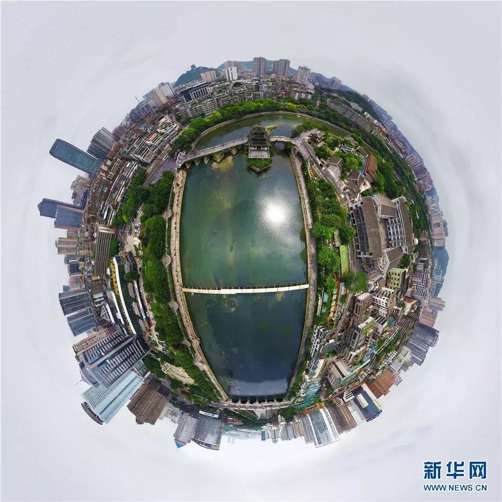 空中全景看贵阳,看贵阳的全景