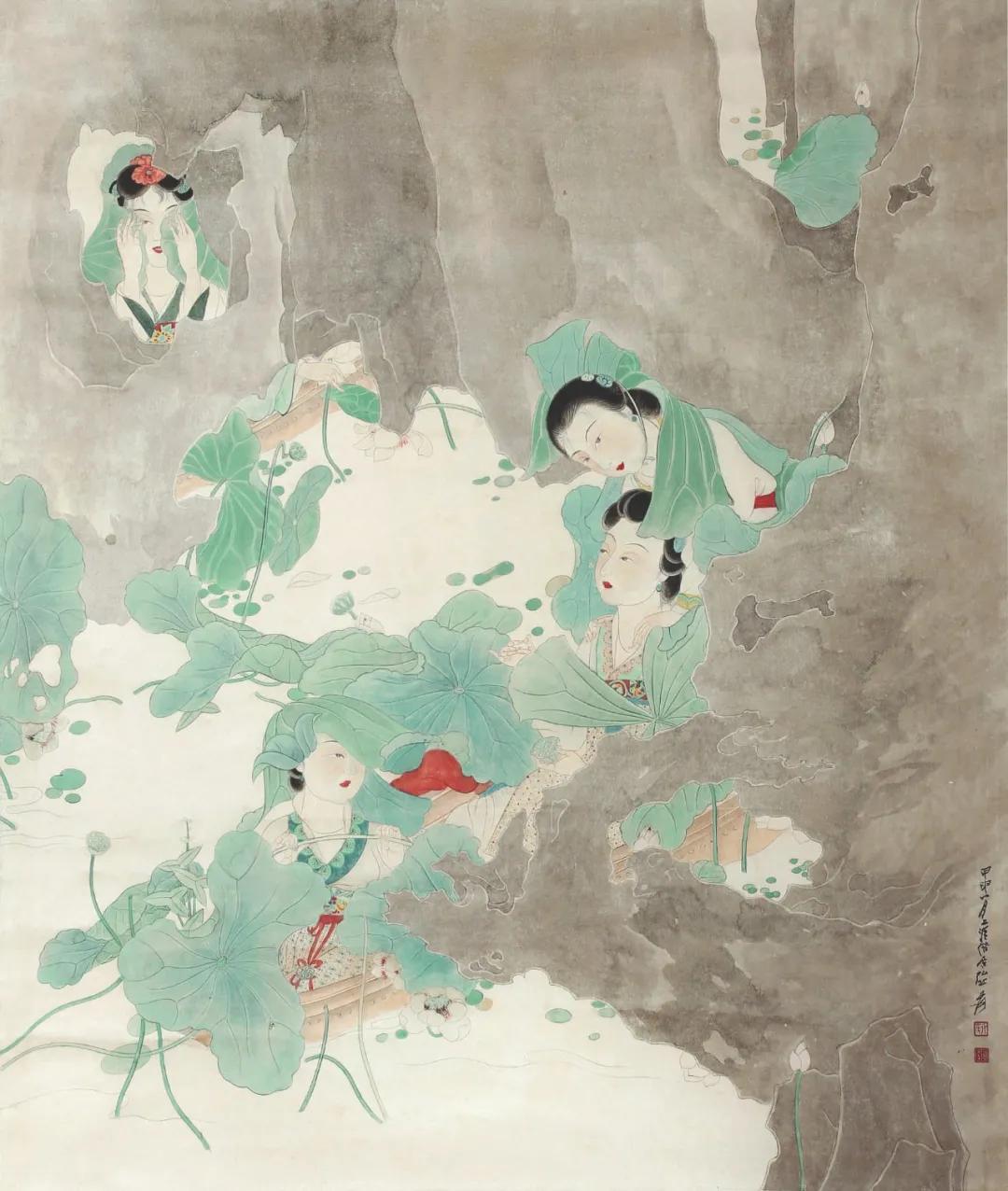 李白《采莲曲》：你在采莲，看采莲的人在岸上看你｜周末读诗