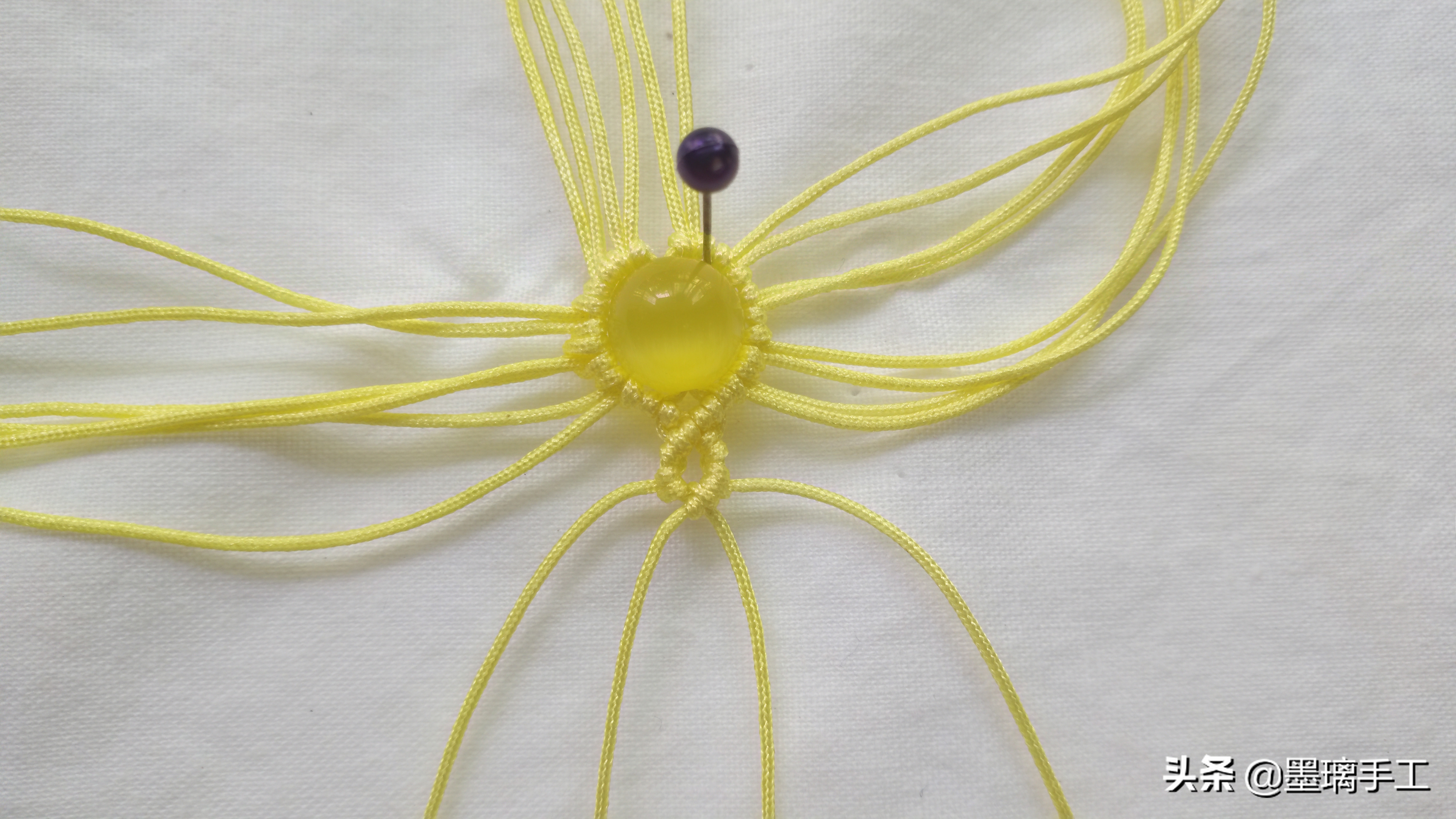 复古耳环编绳教程,简单北欧风手工编绳