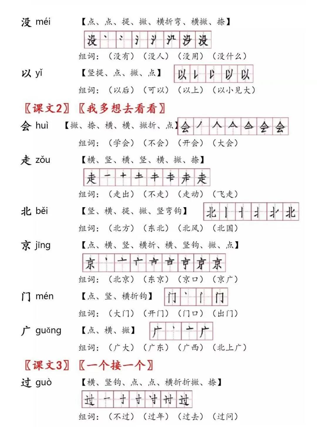 一年级下册语文第四课猜字谜组词,部编版一年级语文下册形近字组词