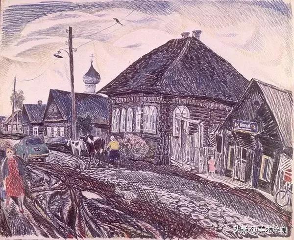 德国风景素描大全,东欧风景素描
