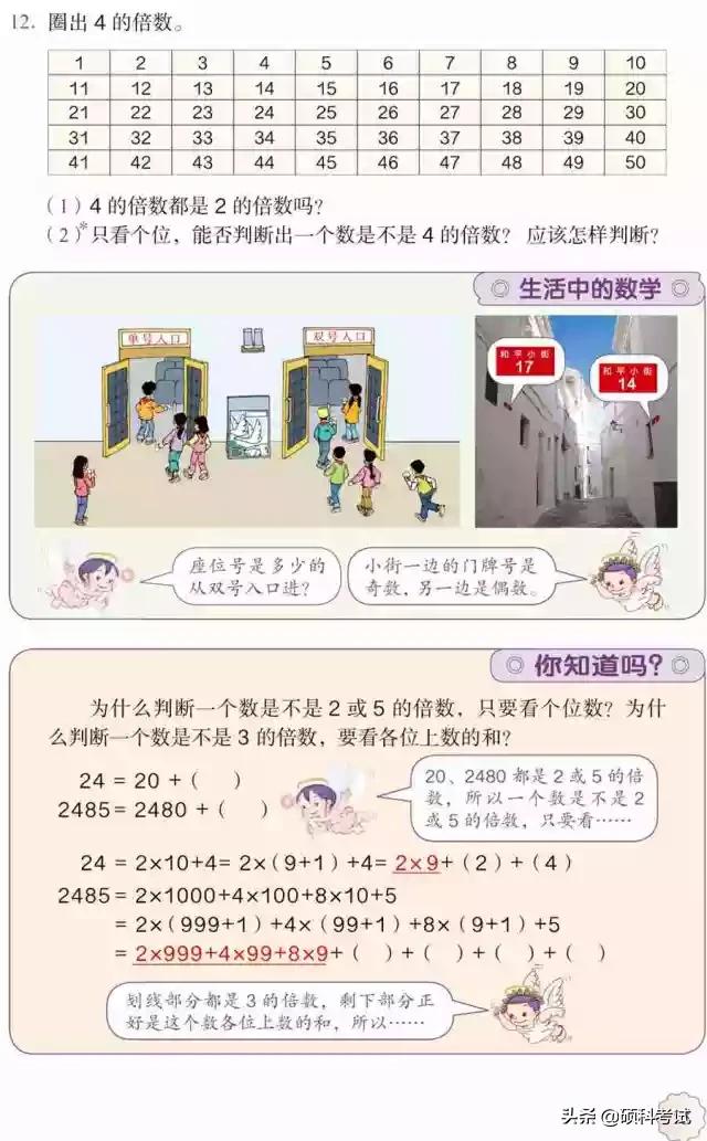 五年级下册数学电子课本的预习,人教版五年级下册数学目录2022