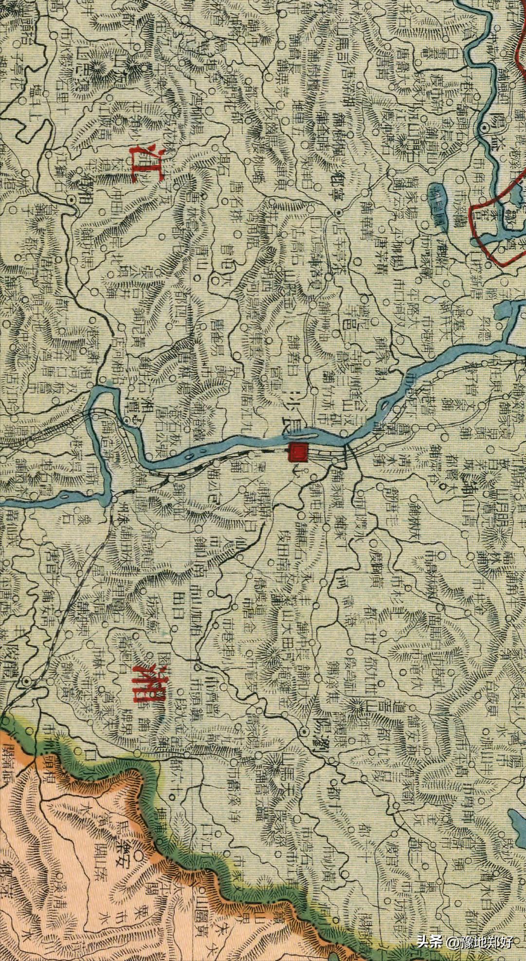 湖南历史地图全图,湖南省民国老地图