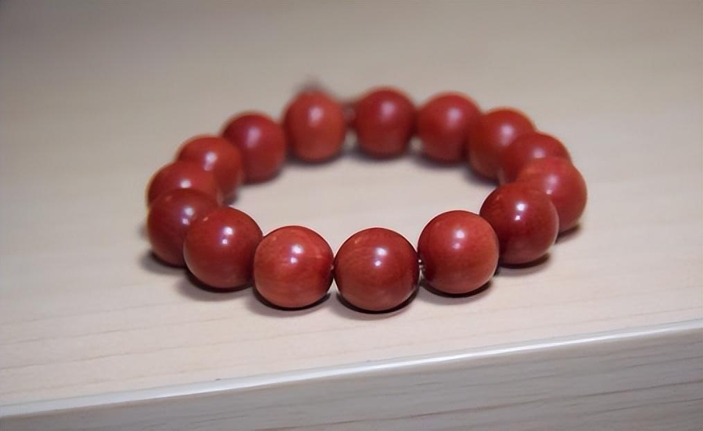 榉木雕刻手串,天然紫金砂手串