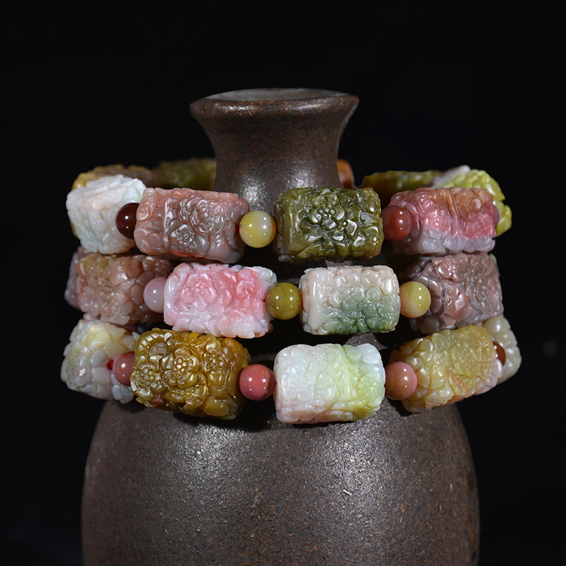 盐源县玛瑙原石,和田玉盐源玛瑙南红蜜蜡手串