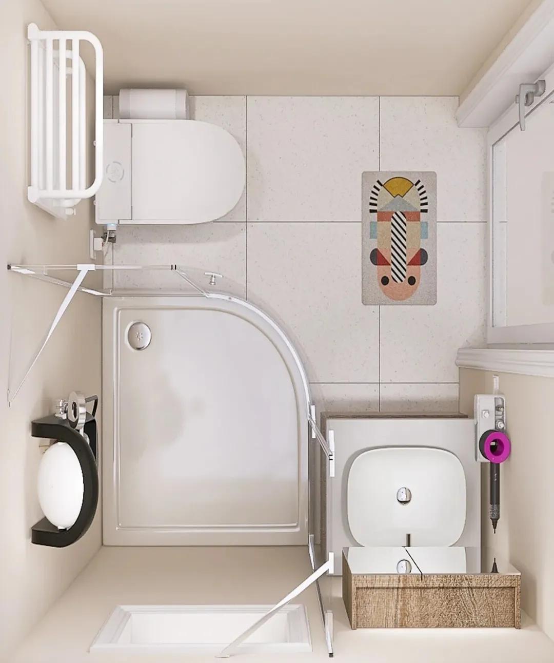 比较小的卫生间干湿分离怎么装,卫生间设计干湿分离小面积