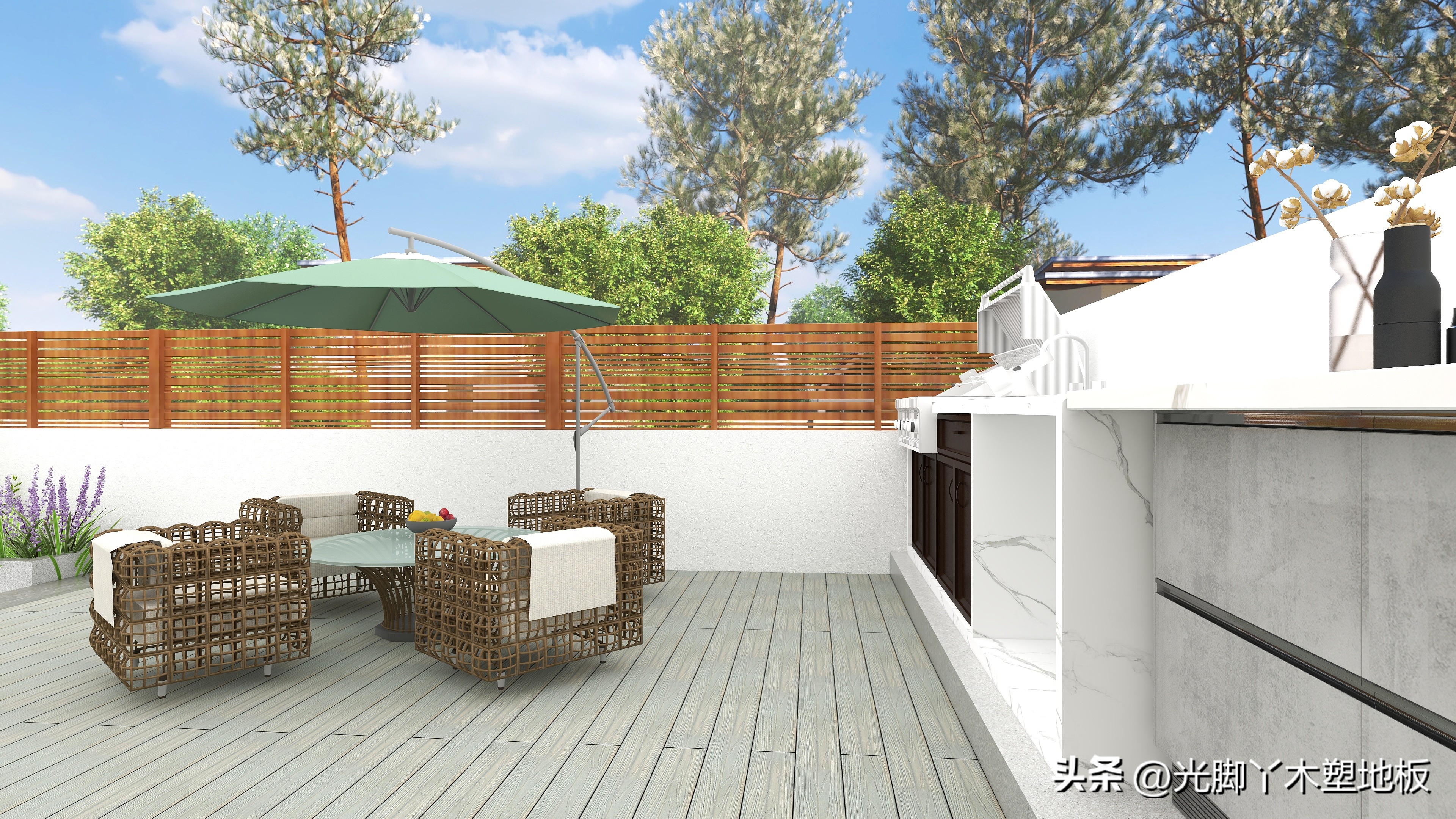 园林绿化户外塑木,木塑板材环保