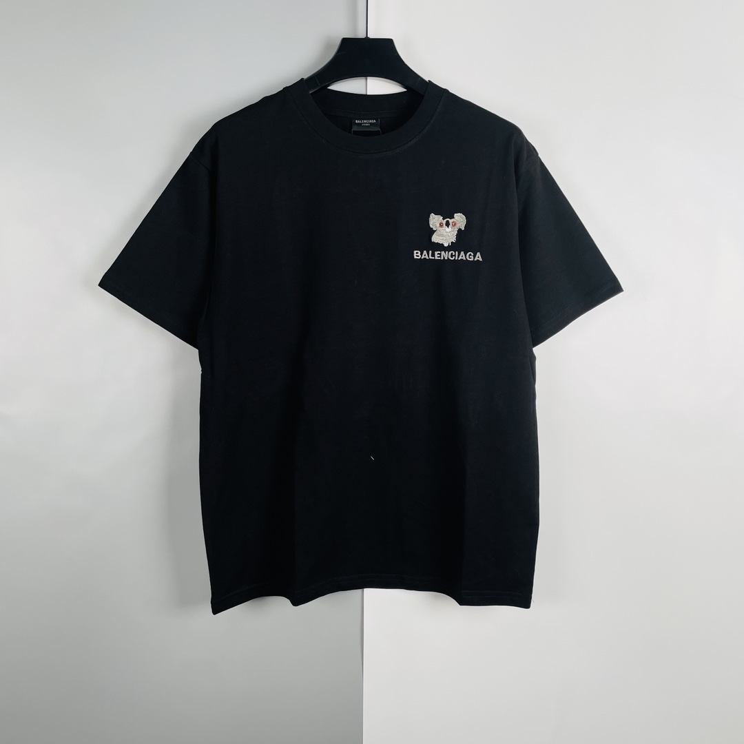 巴黎世家经典款短袖balenciaga,balenciaga巴黎世家小熊印花宽松