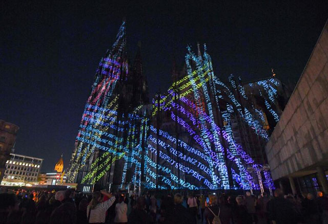 顶级3d灯光秀全息投影,建筑全息投影灯光秀