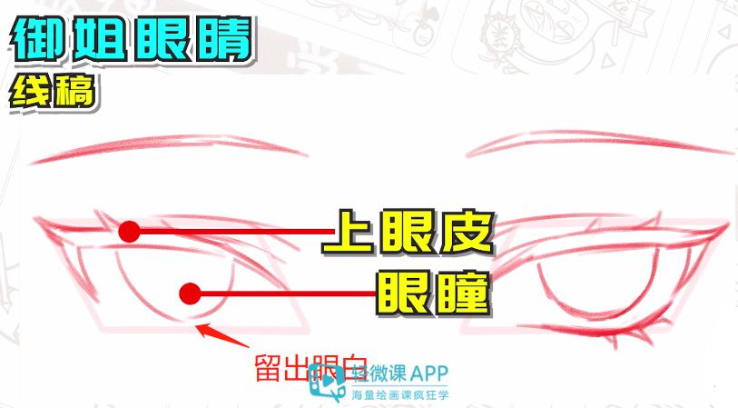 萌版眼睛画法,超级萌的眼睛怎么画