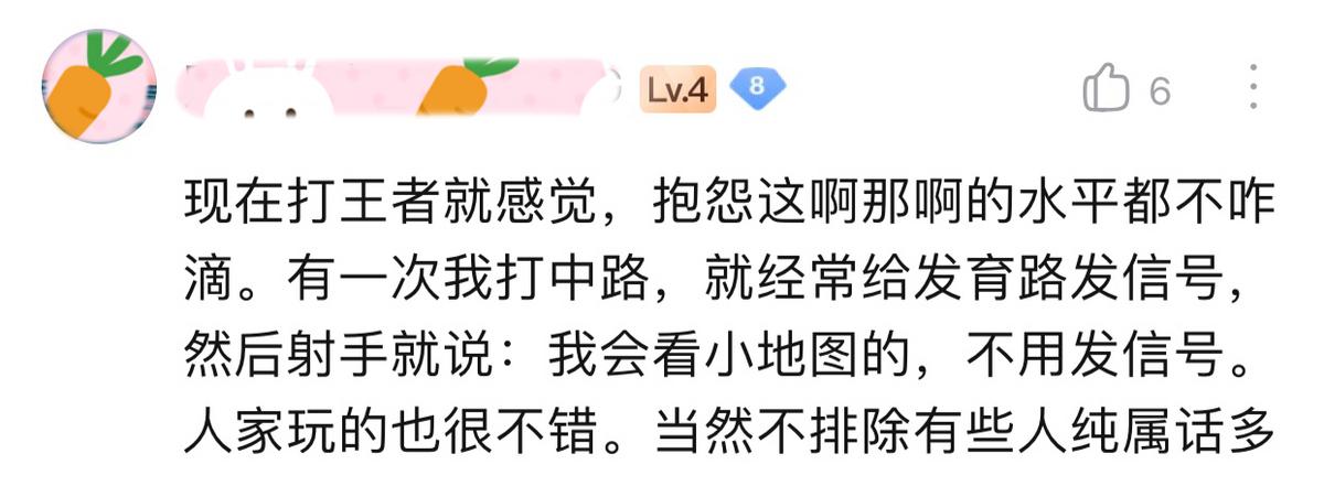80段野王吐槽：“真鄙视某些射手，打那么菜还好意思要支援？”