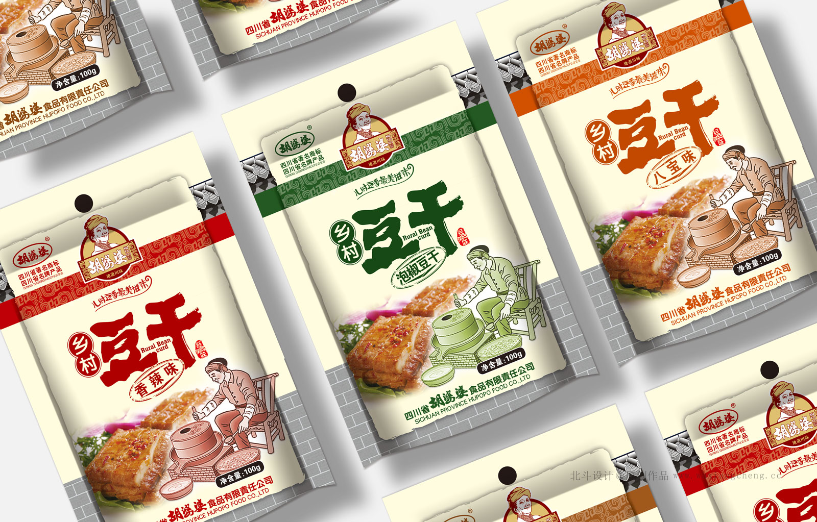 麻辣豆干vi设计,豆干畅销全国的品牌定位策略