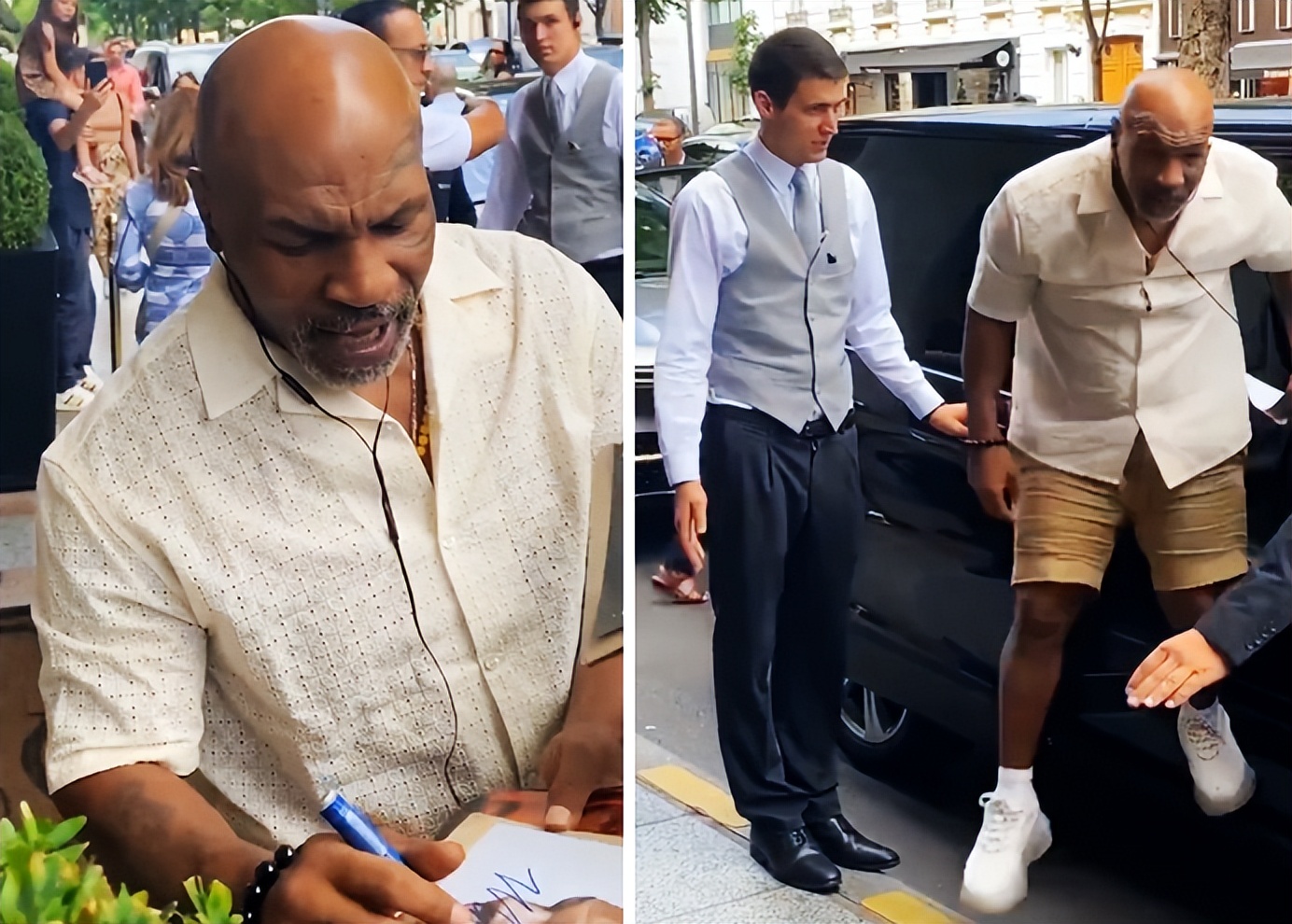 泰森复出比赛照片,55岁泰森依然身手矫健