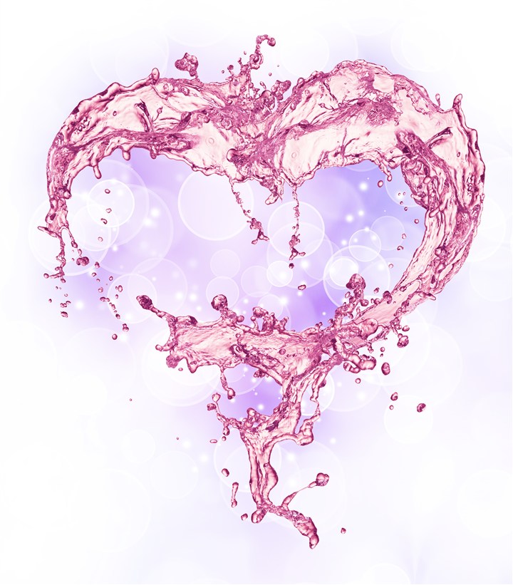 立体爱心壁纸背景图,心形壁纸背景闪图