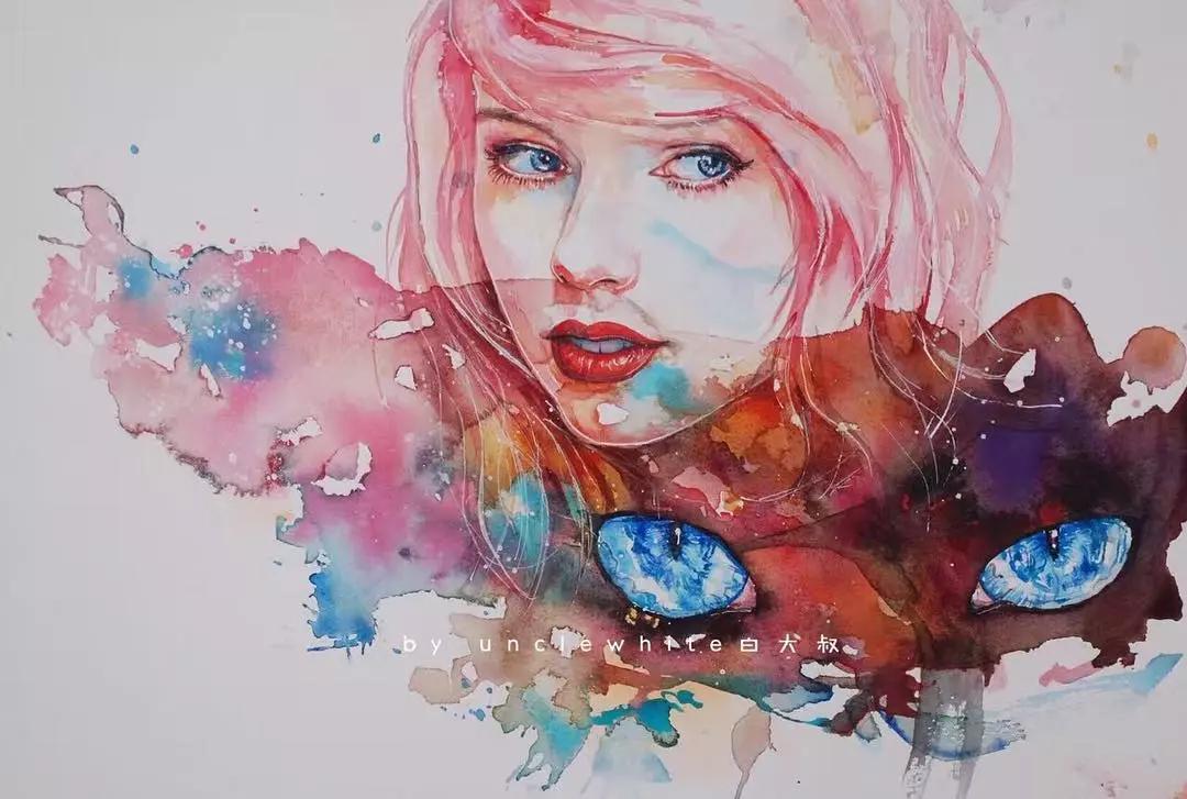 他是抖音水彩第一人，画面充满水墨意境，质感优秀！150万人盛赞