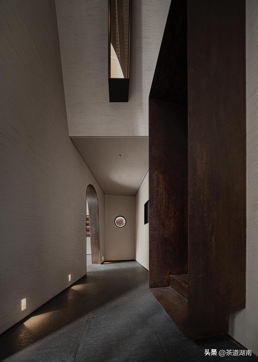 不装吊顶的禅意茶室装修效果图,广东禅意茶室私人会所包厢设计