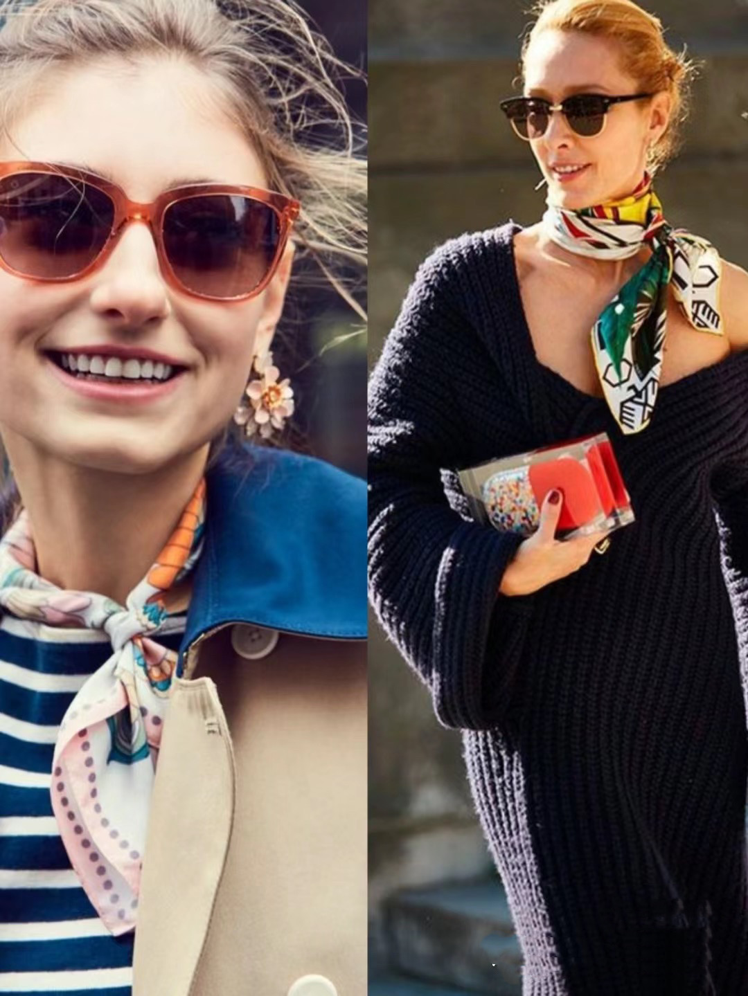 8种秋冬围巾系法等你来学,秋冬最in的围巾系法教程