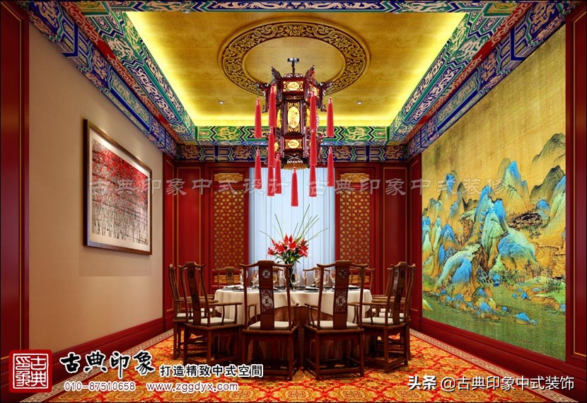 中式风酒店装修设计,宫廷中式装修效果
