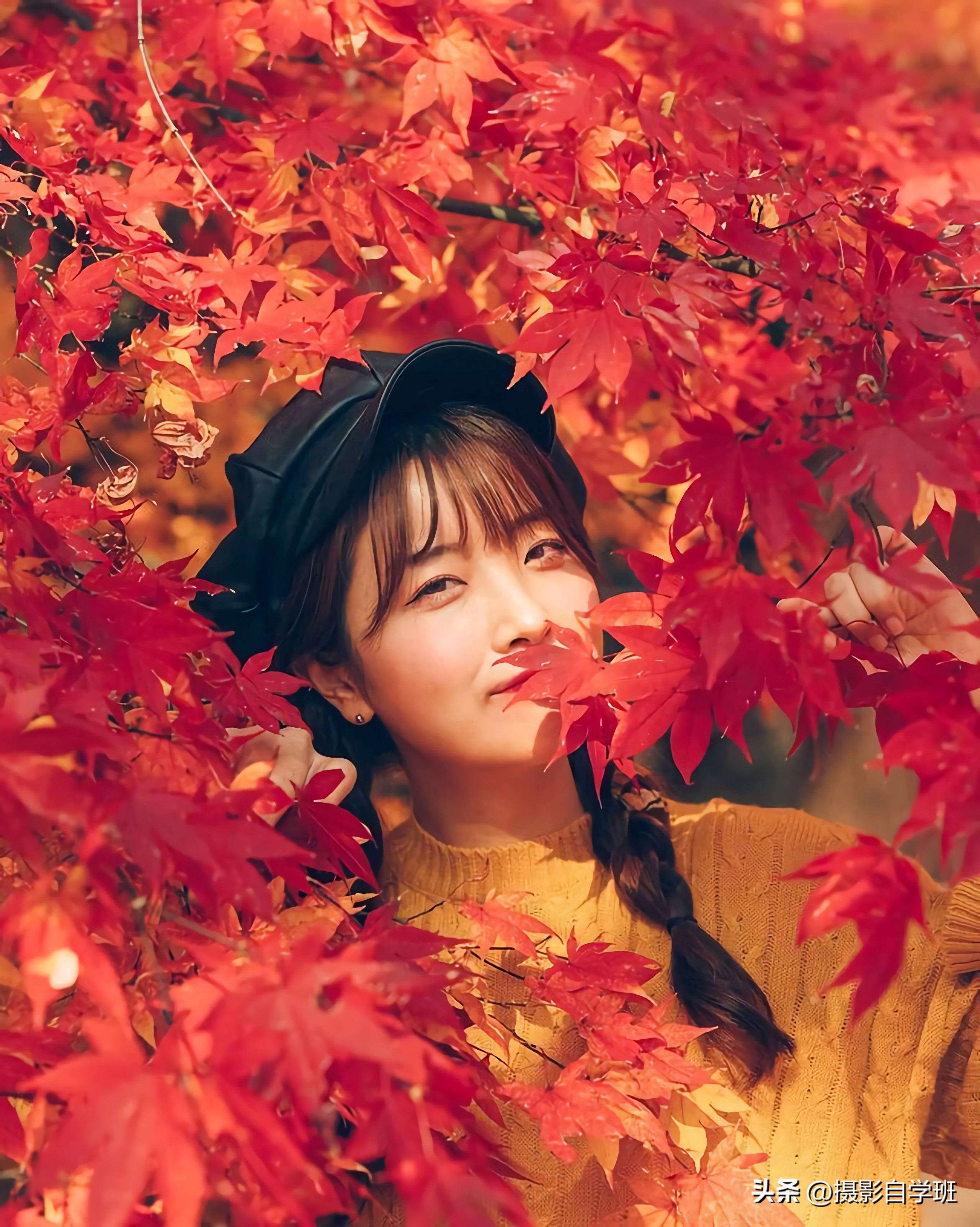 秋天拍照姿势大全高级感,秋天拍照姿势多人外景站姿