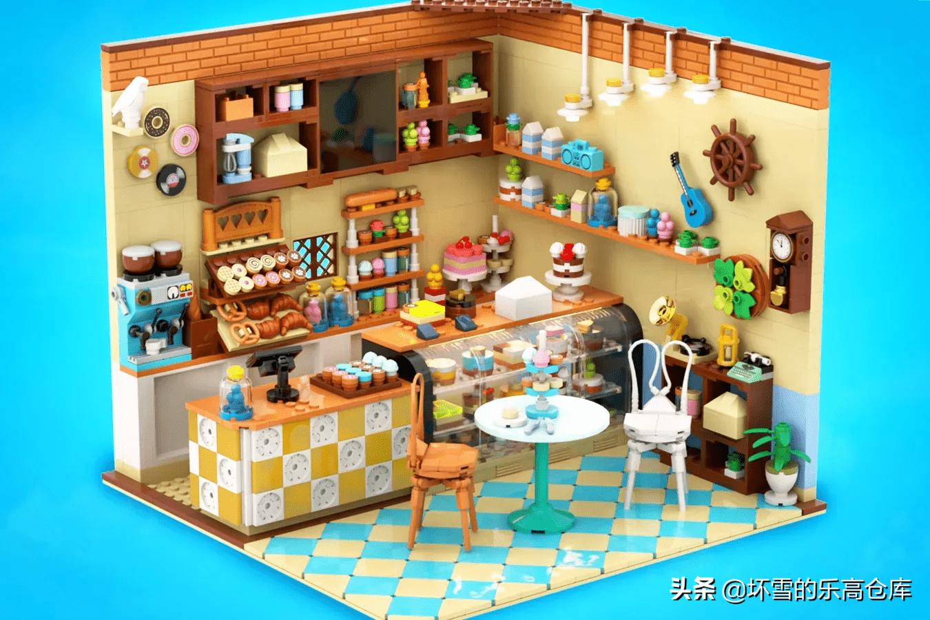 乐高转角咖啡厅内部,乐高甜品屋装修