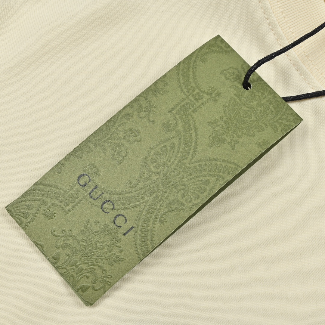 古驰gucci口红短袖,gucci猫头刺绣亮片短袖t恤