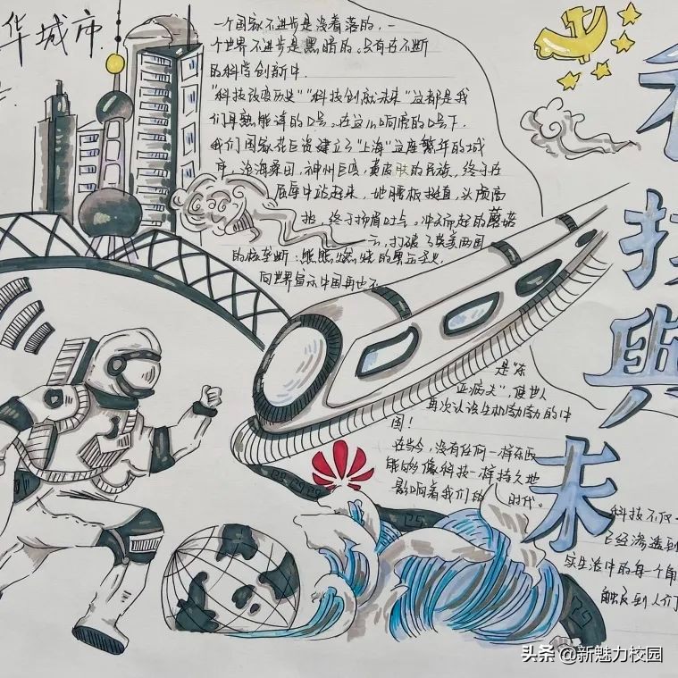 南京一中实验学校首届科技节实践活动之语数外物等学科作品展