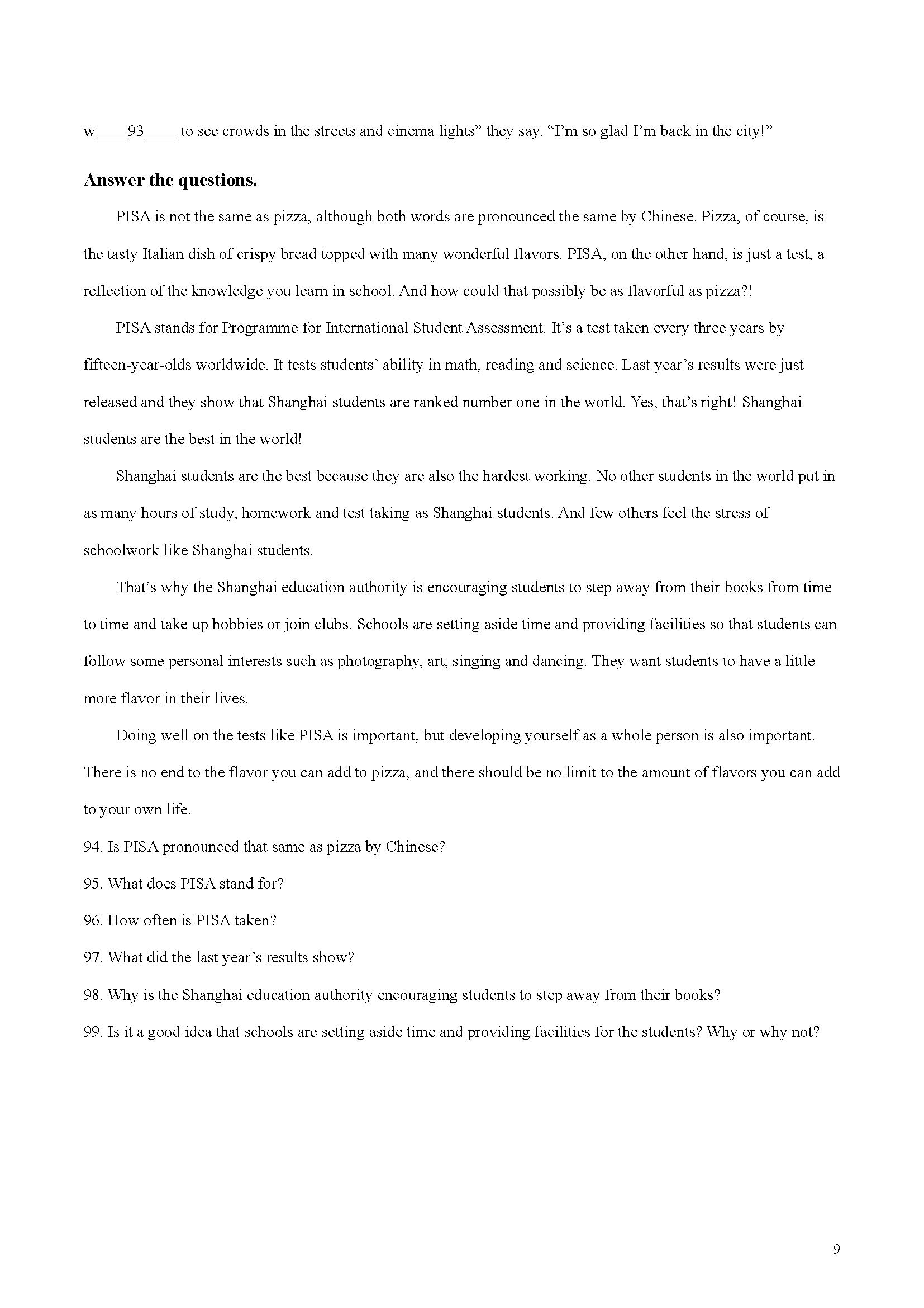 上海六年级下学期英语重点语法,上海版六年级英语各区统考卷