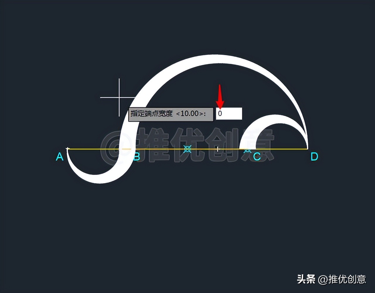 cad绘图多段线圆弧的画法,cad圆弧渐开线的简易画法