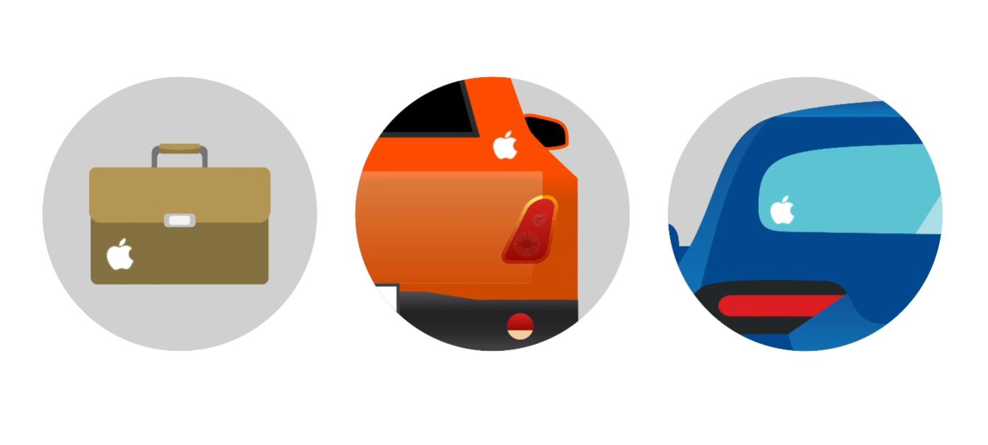 苹果包装盒苹果贴纸是干嘛用的,苹果送的logo贴纸怎么玩