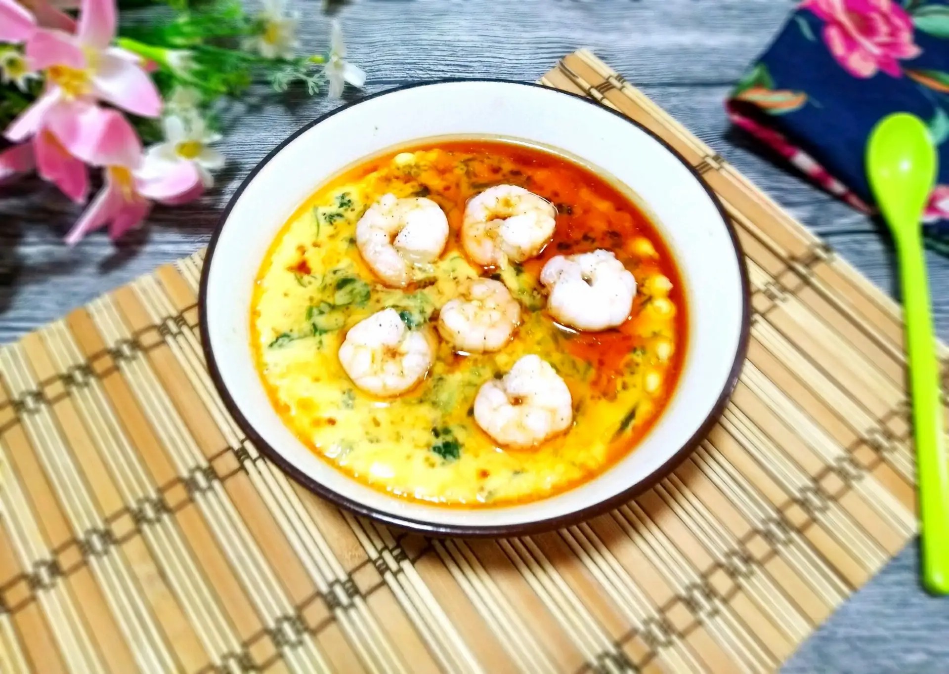 鲜美爽口的虾仁蒸蛋真的超香,营养又美味的虾仁豆腐蒸蛋