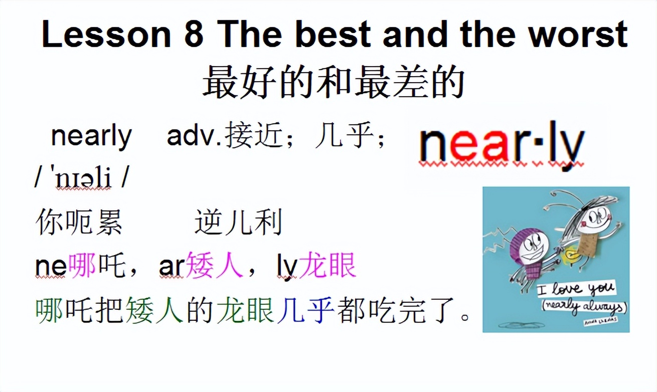 新概念二音标，Lesson8Thebestandtheworst最好的和最差的