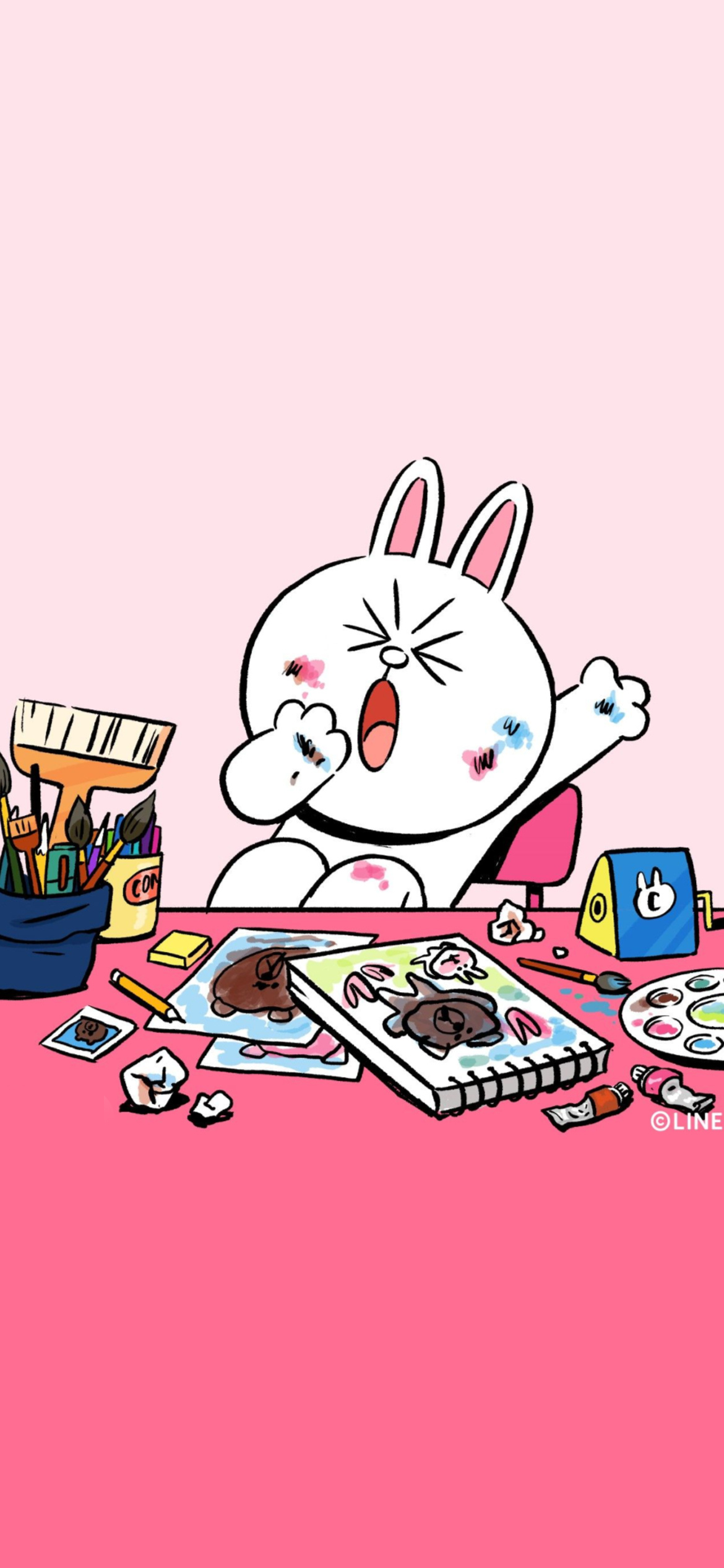 布朗熊和可妮兔壁纸,可妮兔布朗熊两个的手机壁纸