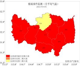 信阳汛期预测天气变化情况,2021年信阳全年降水统计