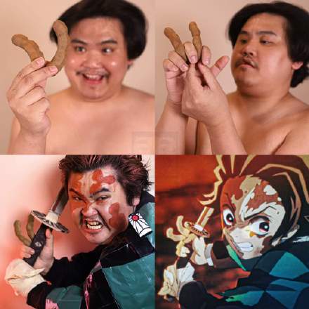 泰国小哥cos祢豆子,泰国小哥cos阿尼娅