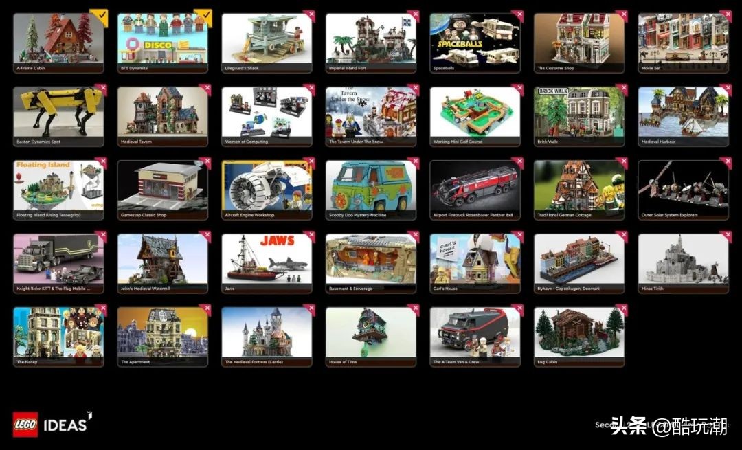 a型木屋乐高积木,a型木屋乐高复刻版